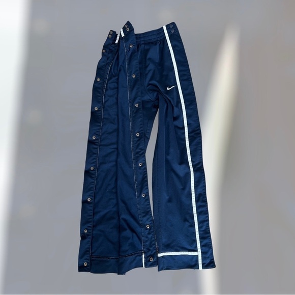 Nike navy blue side snaps warm up joggers size S - Picture 7 of 7